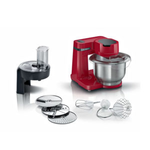 Bosch MUMS2ER01 - кухненски робот в червен цвят